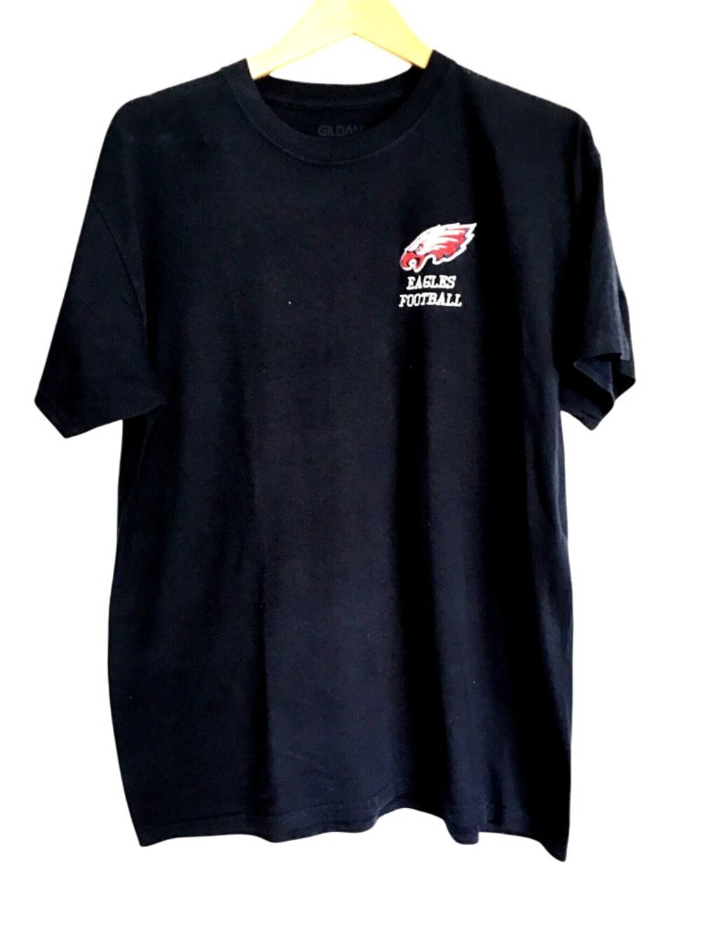 GILDAN- MENS FRONT GRAPHIC 100% COTTON SHORT SLEEVE T-SHIRT SIZE LARGE